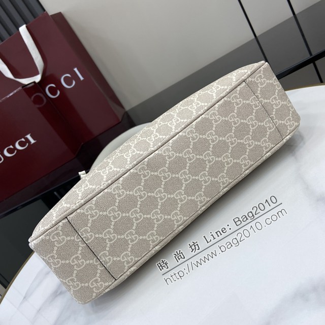 Gucci專櫃古馳最新款購物袋GG圖案條紋織大號肩背包 jh2636型號：815216